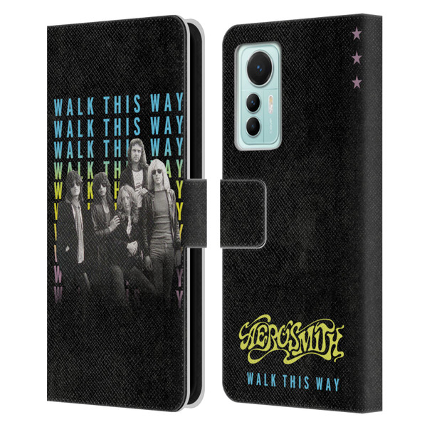 Aerosmith Classics Walk This Way Leather Book Wallet Case Cover For Xiaomi 12 Lite
