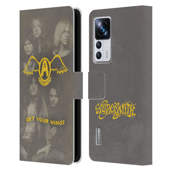 Aerosmith Classics Get Your Wings Leather Book Wallet Case Cover For Xiaomi 12T Pro