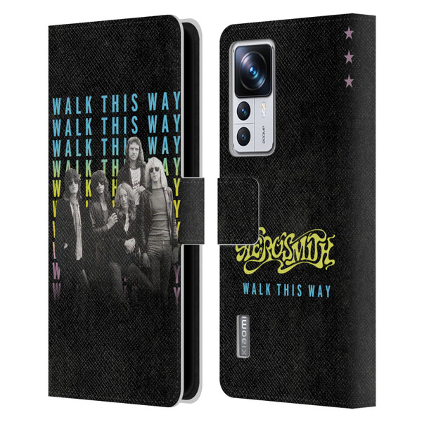 Aerosmith Classics Walk This Way Leather Book Wallet Case Cover For Xiaomi 12T Pro