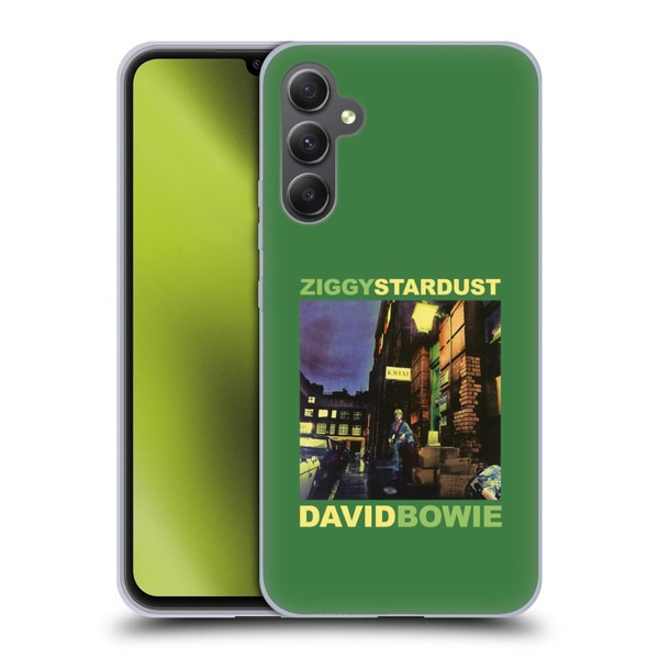 David Bowie Album Art Ziggy Stardust Soft Gel Case for Samsung Galaxy A34 5G