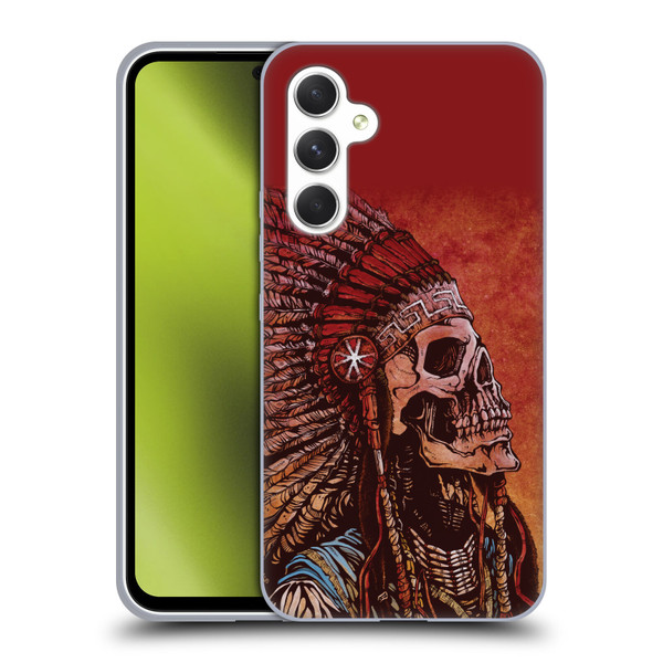 David Lozeau Colourful Grunge Native American Soft Gel Case for Samsung Galaxy A54 5G
