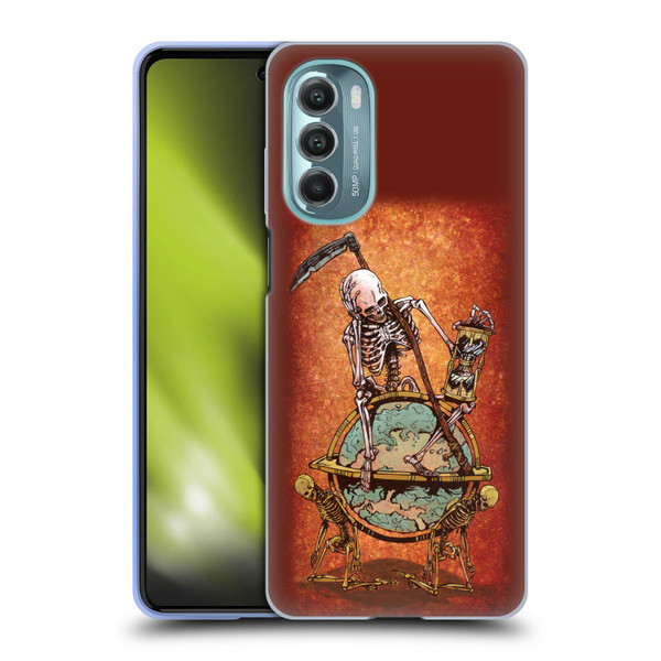 David Lozeau Colourful Art Memento Mori Soft Gel Case for Motorola Moto G Stylus 5G (2022)