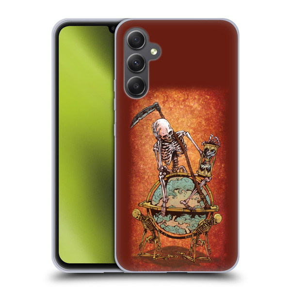 David Lozeau Colourful Art Memento Mori Soft Gel Case for Samsung Galaxy A34 5G