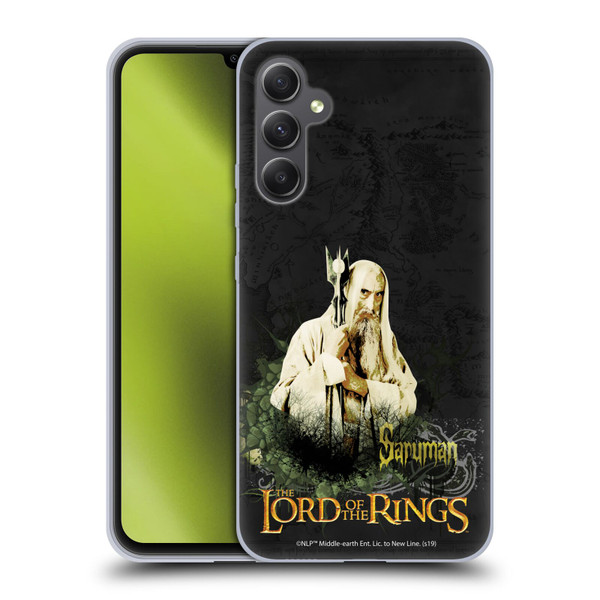 The Lord Of The Rings The Fellowship Of The Ring Character Art Saruman Soft Gel Case for Samsung Galaxy A34 5G