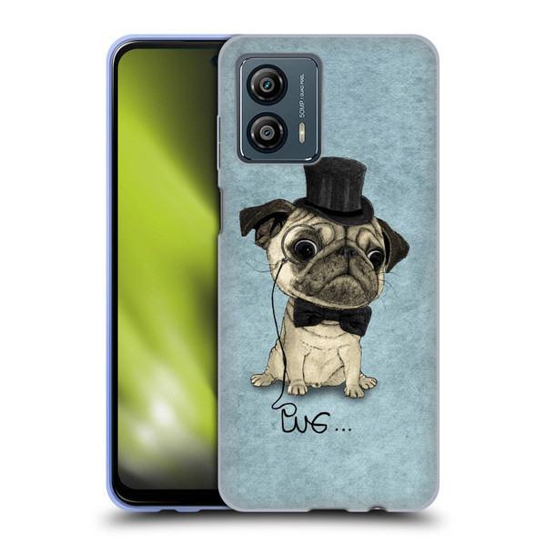 Barruf Dogs Gentle Pug Soft Gel Case for Motorola Moto G53 5G