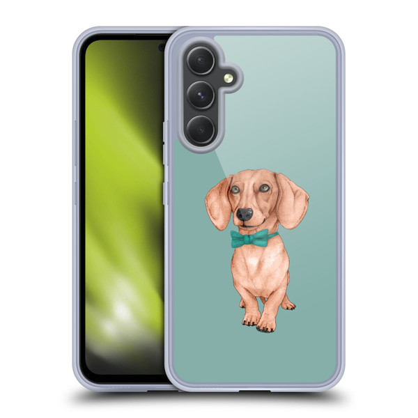 Barruf Dogs Dachshund, The Wiener Soft Gel Case for Samsung Galaxy A54 5G