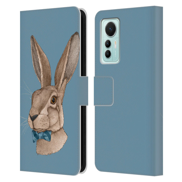 Barruf Animals Hare Leather Book Wallet Case Cover For Xiaomi 12 Lite