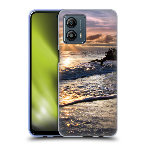 Celebrate Life Gallery Beaches Sparkly Water At Driftwood Soft Gel Case for Motorola Moto G53 5G
