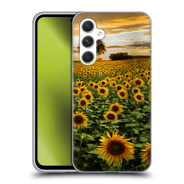 Celebrate Life Gallery Florals Big Sunflower Field Soft Gel Case for Samsung Galaxy A54 5G