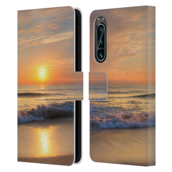 Celebrate Life Gallery Beaches Breathtaking Leather Book Wallet Case Cover For Sony Xperia 5 IV