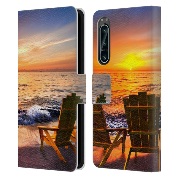 Celebrate Life Gallery Beaches 2 Sea Dreams III Leather Book Wallet Case Cover For Sony Xperia 5 IV