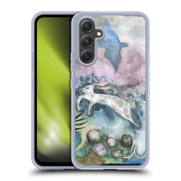 Wyanne Animals Bird and Rabbit Soft Gel Case for Samsung Galaxy A54 5G