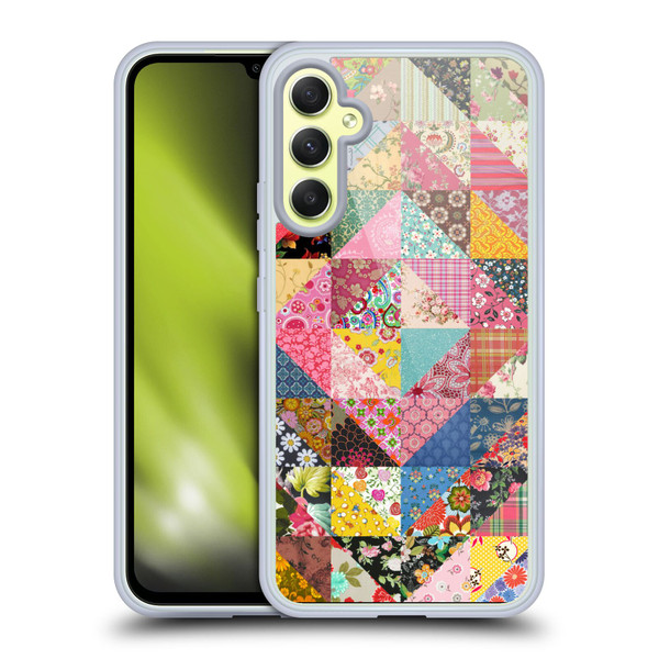 Rachel Caldwell Patterns Quilt Soft Gel Case for Samsung Galaxy A34 5G