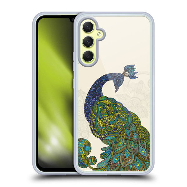 Valentina Birds Peacock Tail Soft Gel Case for Samsung Galaxy A34 5G