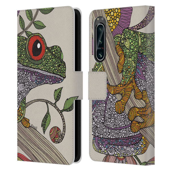 Valentina Animals And Floral Phileus Frog Leather Book Wallet Case Cover For Sony Xperia 5 IV