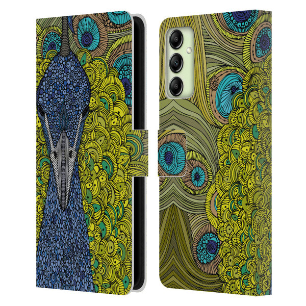 Valentina Birds The Peacock Leather Book Wallet Case Cover For Samsung Galaxy A14 5G