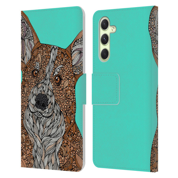 Valentina Dogs Corgi Leather Book Wallet Case Cover For Samsung Galaxy A54 5G