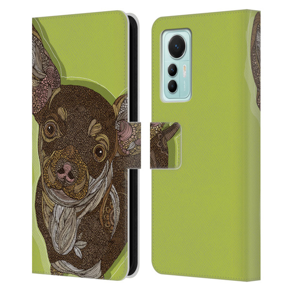 Valentina Dogs Chihuahua Leather Book Wallet Case Cover For Xiaomi 12 Lite