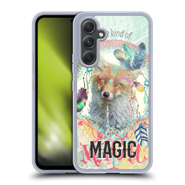 Duirwaigh Boho Animals Fox Soft Gel Case for Samsung Galaxy A54 5G