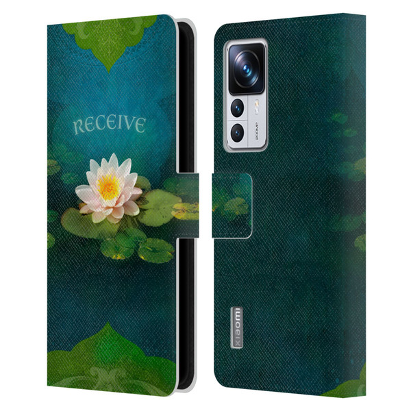 Duirwaigh God Receive Lotus Leather Book Wallet Case Cover For Xiaomi 12T Pro