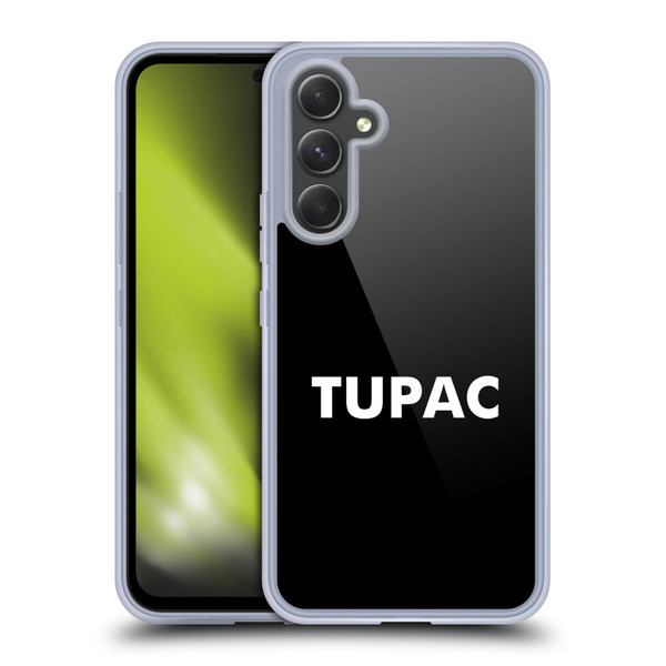 Tupac Shakur Logos Sans Serif Soft Gel Case for Samsung Galaxy A54 5G