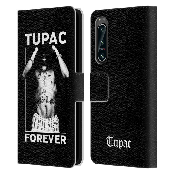 Tupac Shakur Key Art Forever Leather Book Wallet Case Cover For Sony Xperia 5 IV