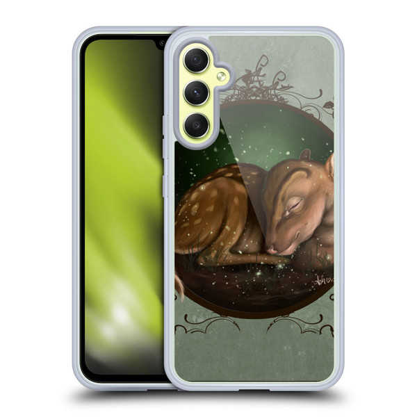 Ash Evans Animals Foundling Fawn Soft Gel Case for Samsung Galaxy A34 5G