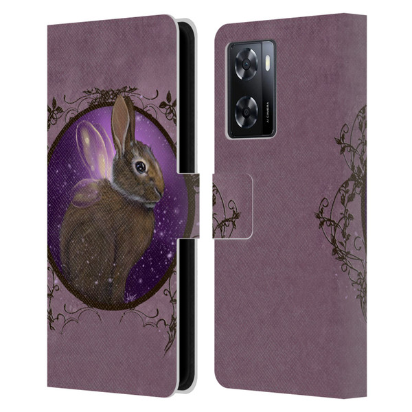 Ash Evans Animals Rabbit Leather Book Wallet Case Cover For OPPO A57s