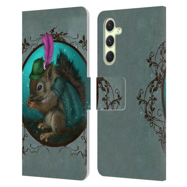 Ash Evans Animals Squirrel Leather Book Wallet Case Cover For Samsung Galaxy A54 5G