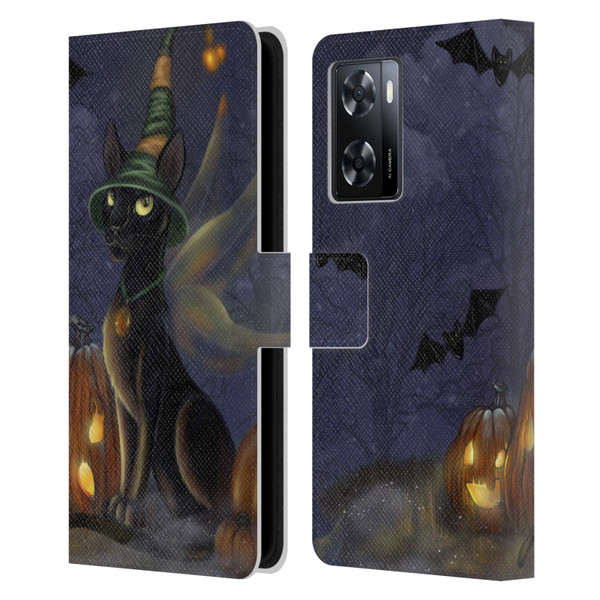 Ash Evans Black Cats The Witching Time Leather Book Wallet Case Cover For OPPO A57s