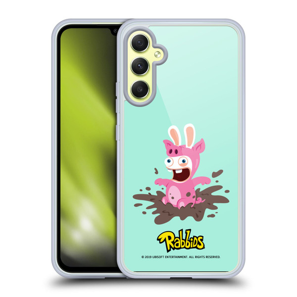 Rabbids Costumes Pig Soft Gel Case for Samsung Galaxy A34 5G