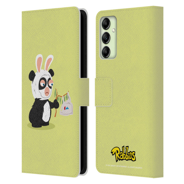 Rabbids Costumes Panda Leather Book Wallet Case Cover For Samsung Galaxy A14 5G