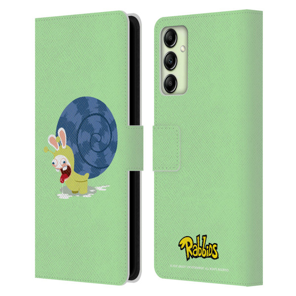 Rabbids Costumes Snail Leather Book Wallet Case Cover For Samsung Galaxy A14 5G