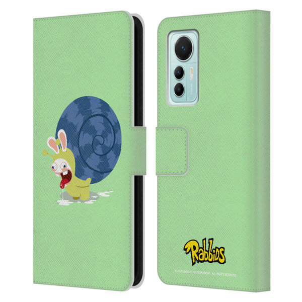 Rabbids Costumes Snail Leather Book Wallet Case Cover For Xiaomi 12 Lite