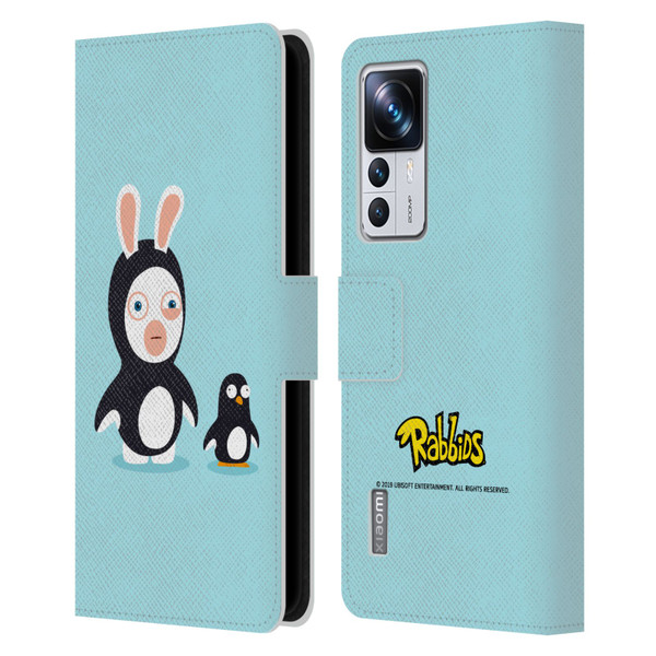 Rabbids Costumes Penguin Leather Book Wallet Case Cover For Xiaomi 12T Pro