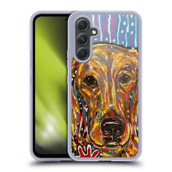 Mad Dog Art Gallery Dog 5 Golden Retriever Soft Gel Case for Samsung Galaxy A54 5G