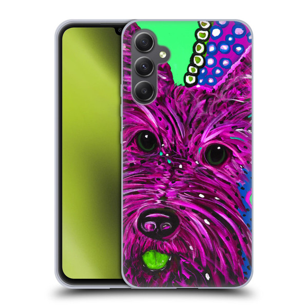 Mad Dog Art Gallery Dogs Scottie Soft Gel Case for Samsung Galaxy A34 5G