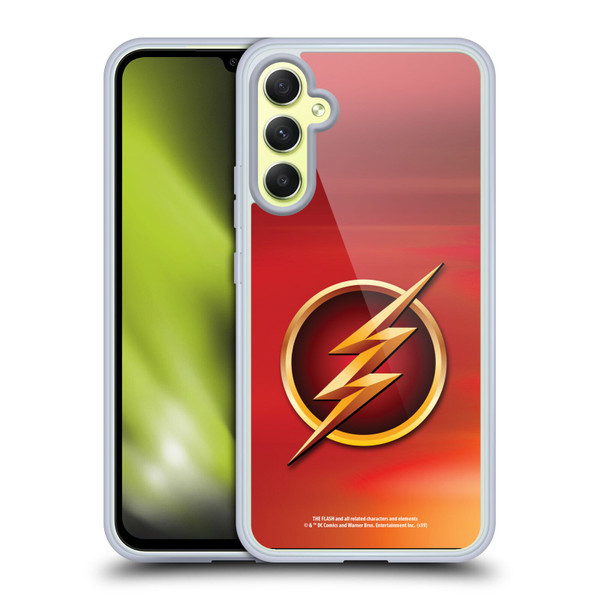 The Flash TV Series Logos Red Soft Gel Case for Samsung Galaxy A34 5G