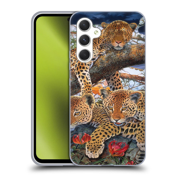 Graeme Stevenson Wildlife Leopard Soft Gel Case for Samsung Galaxy A54 5G