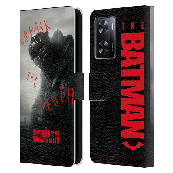 The Batman Posters Riddler Unmask The Truth Leather Book Wallet Case Cover For OPPO A57s