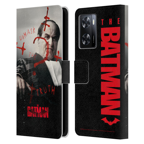 The Batman Posters Penguin Unmask The Truth Leather Book Wallet Case Cover For OPPO A57s