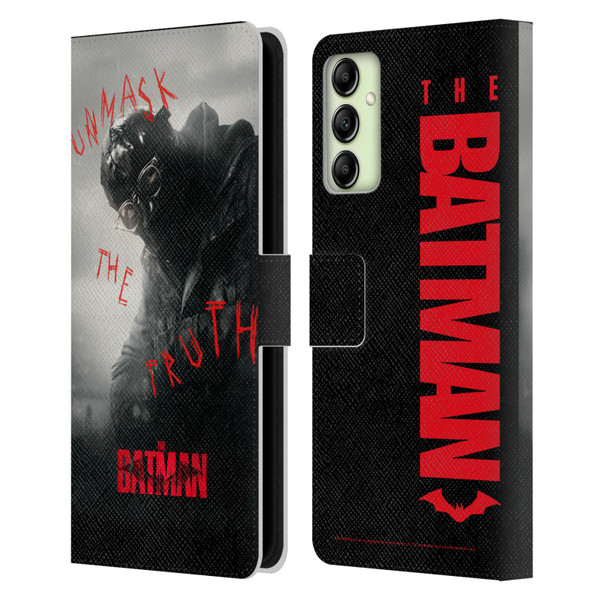 The Batman Posters Riddler Unmask The Truth Leather Book Wallet Case Cover For Samsung Galaxy A14 5G