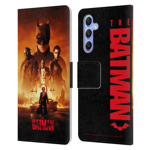 The Batman Posters Group Leather Book Wallet Case Cover For Samsung Galaxy A34 5G