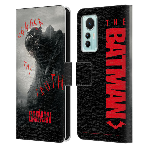 The Batman Posters Riddler Unmask The Truth Leather Book Wallet Case Cover For Xiaomi 12 Lite
