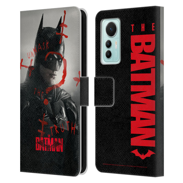 The Batman Posters Unmask The Truth Leather Book Wallet Case Cover For Xiaomi 12 Lite