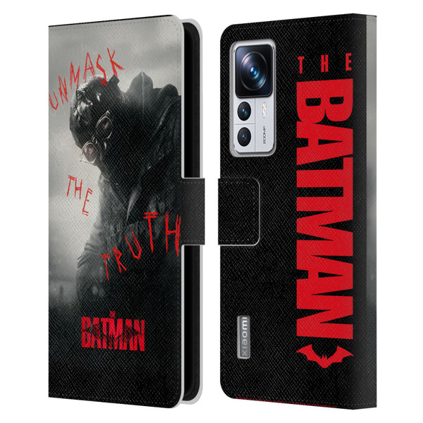 The Batman Posters Riddler Unmask The Truth Leather Book Wallet Case Cover For Xiaomi 12T Pro