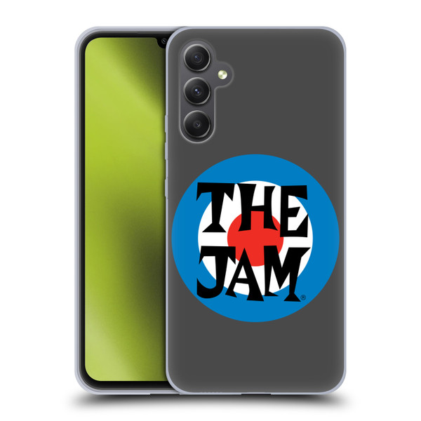 The Jam Key Art Target Logo Soft Gel Case for Samsung Galaxy A34 5G