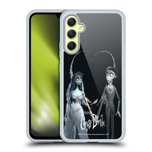 Corpse Bride Key Art Holding Hands Soft Gel Case for Samsung Galaxy A34 5G