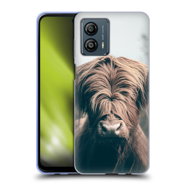 Patrik Lovrin Animal Portraits Highland Cow Soft Gel Case for Motorola Moto G53 5G