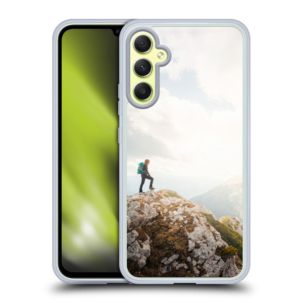Patrik Lovrin Wanderlust Mountain Wanderer Soft Gel Case for Samsung Galaxy A34 5G